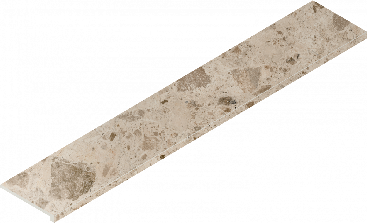 Scalino Angolare Dx Stone Beige 33x160