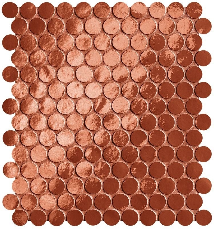 Rosso Round Mosaico 29.5x32.5