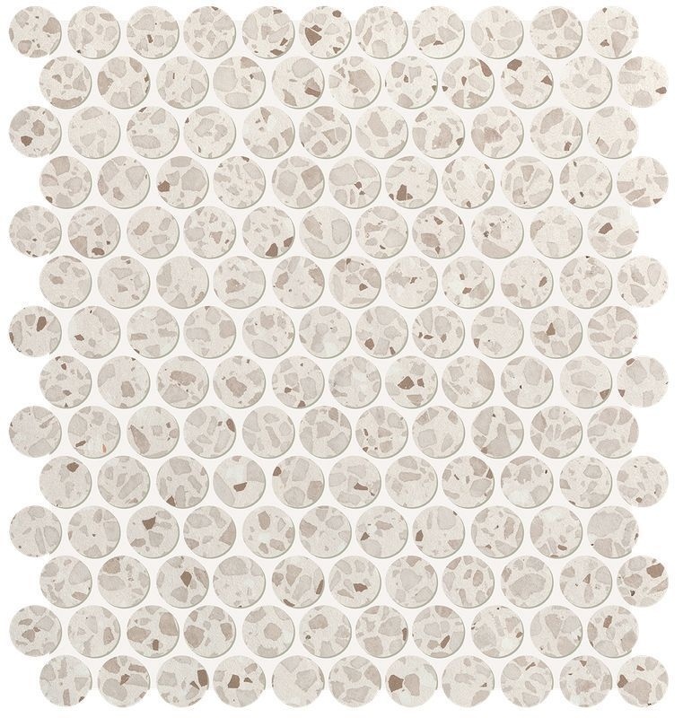 Gemme Bianco Round Mosaico 29x32.5