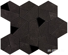Tarmac Mosaico Hex Black 25x28,5