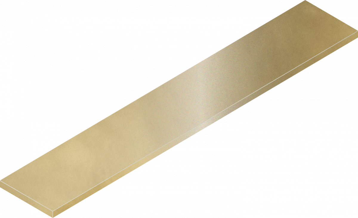 Scalino Angolare Sx Brass Gold 33x160