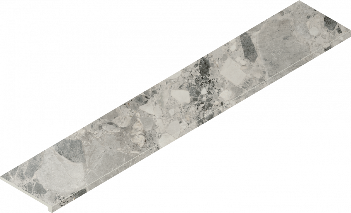 Scalino Angolare Dx Stone Grey 33x160