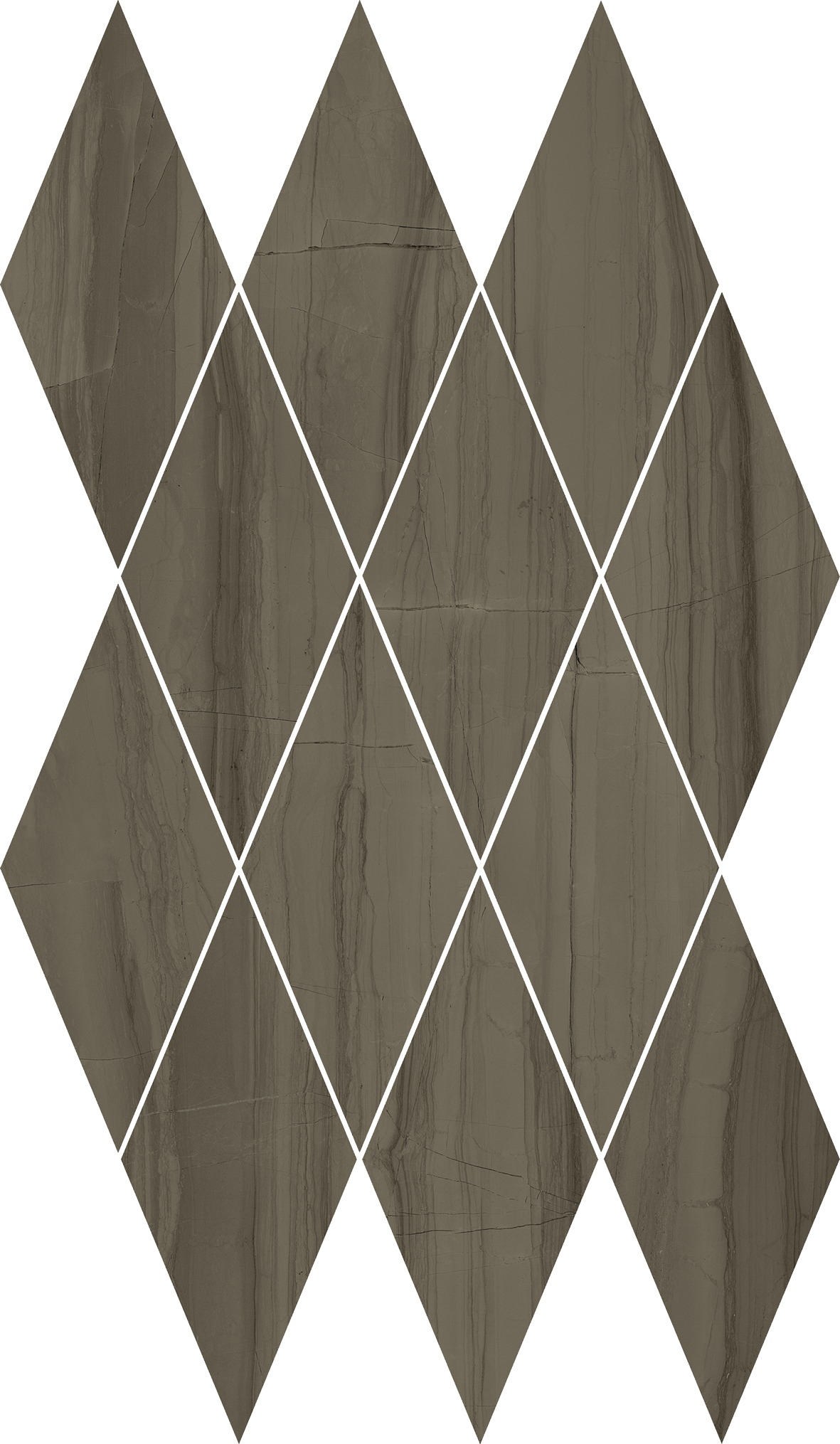 Elegant Brown Mosaico Diamond 28x48