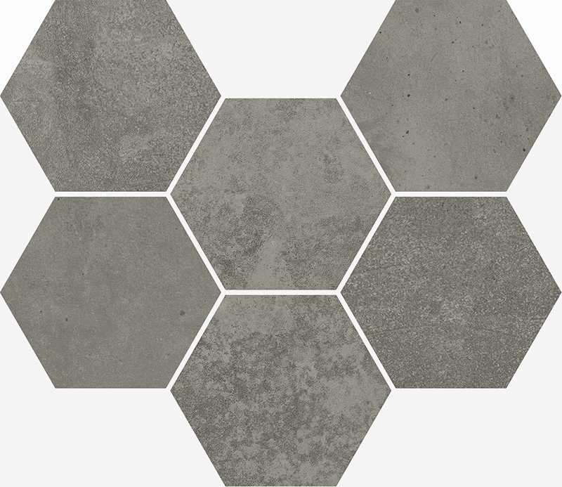 Mosaico Hexagon Dark 25x29
