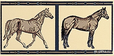 Horses su Crema 10x20