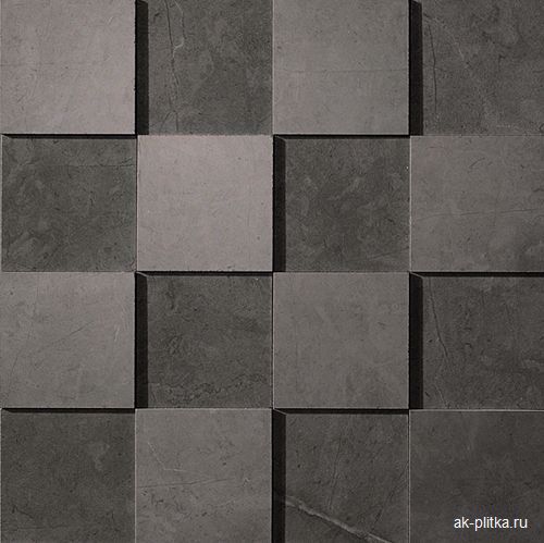 Grey Mosaico 3D 30x30