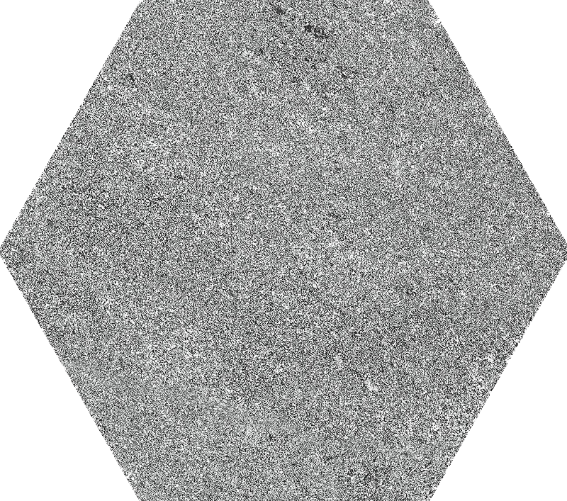 Hexagon Grey 23x26