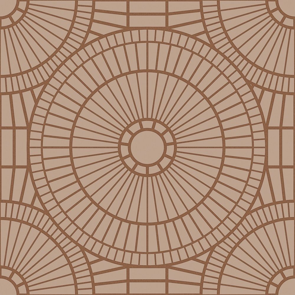 Dec. Libr. Hypnotic Owl Copper 60x60