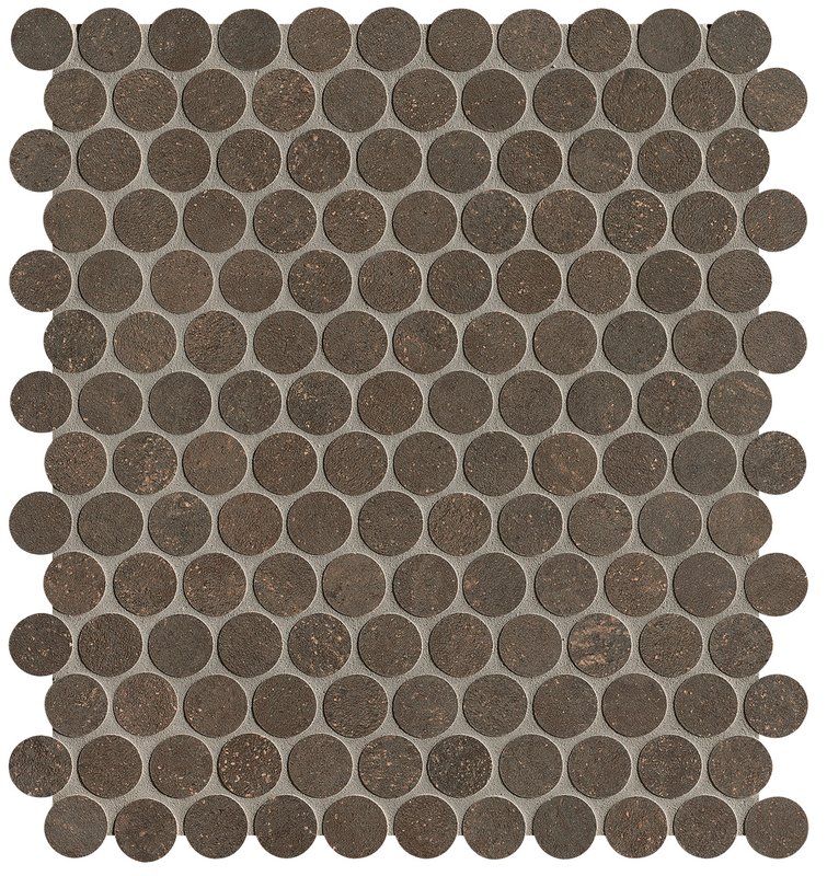 Cocoa Gres Round Mosaico Matt 29,5x35