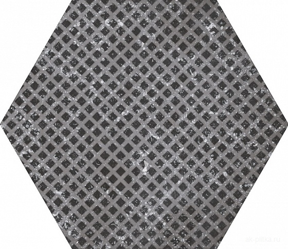 Hexagon Melange Black 25,4x29,2