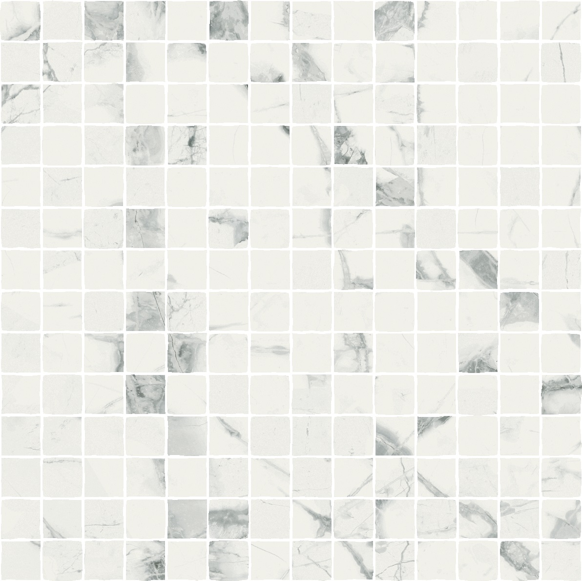 Invisible White Mosaico Split Cerato 30x30