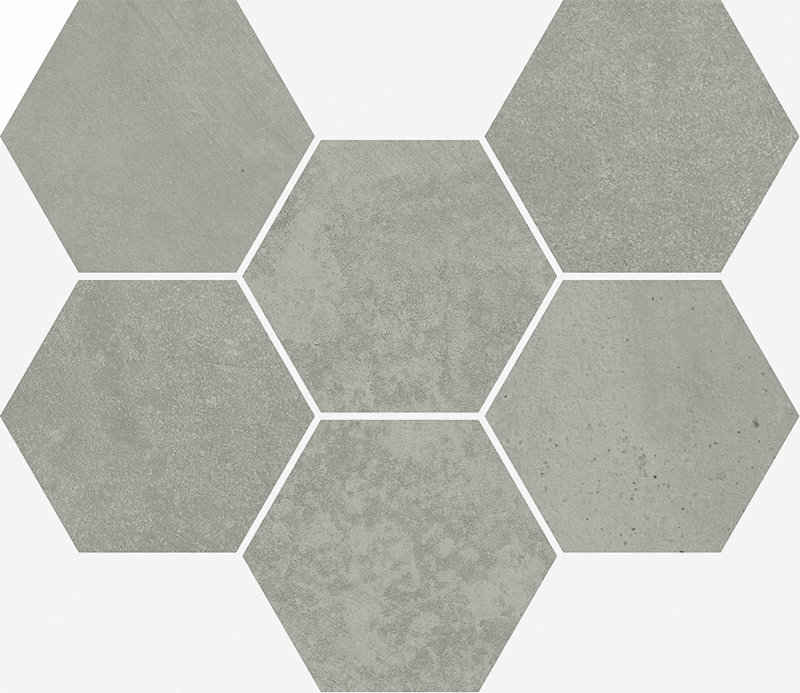 Mosaico Hexagon Grey 25x29