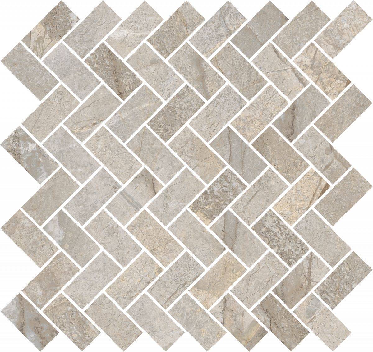 Elegant Silver Mosaico Cross 31,5x29,7