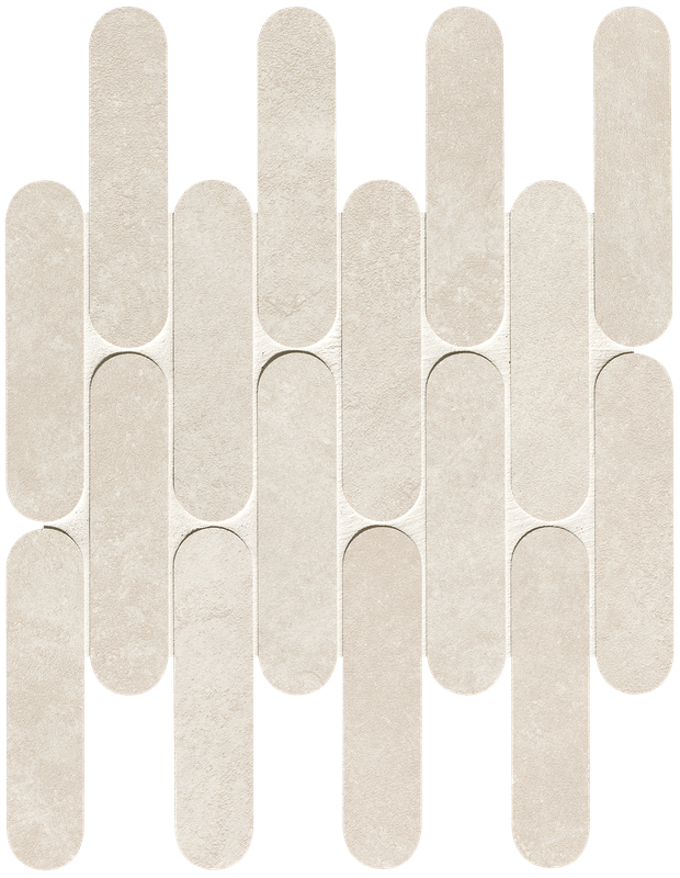 White Curve Mosaico Matt 29x29,5