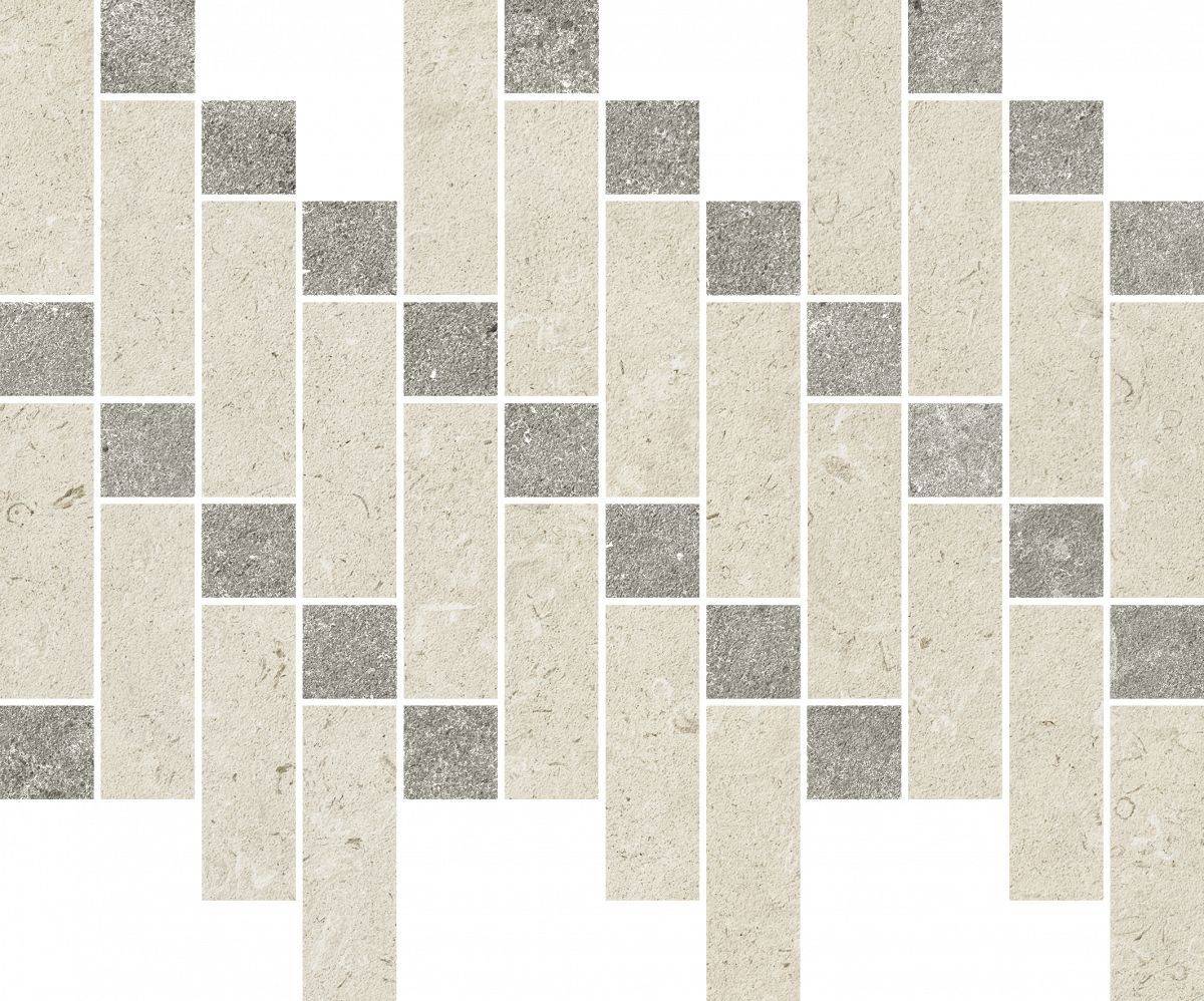 Stone White Mosaico Heritage Nat Ret 37.9x31.6