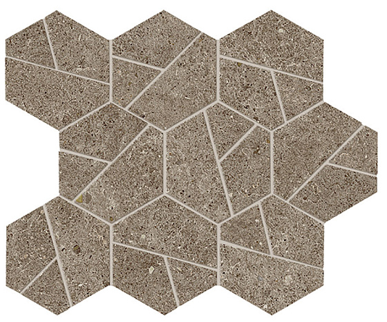 Taupe Mosaico Hex 25x28,5