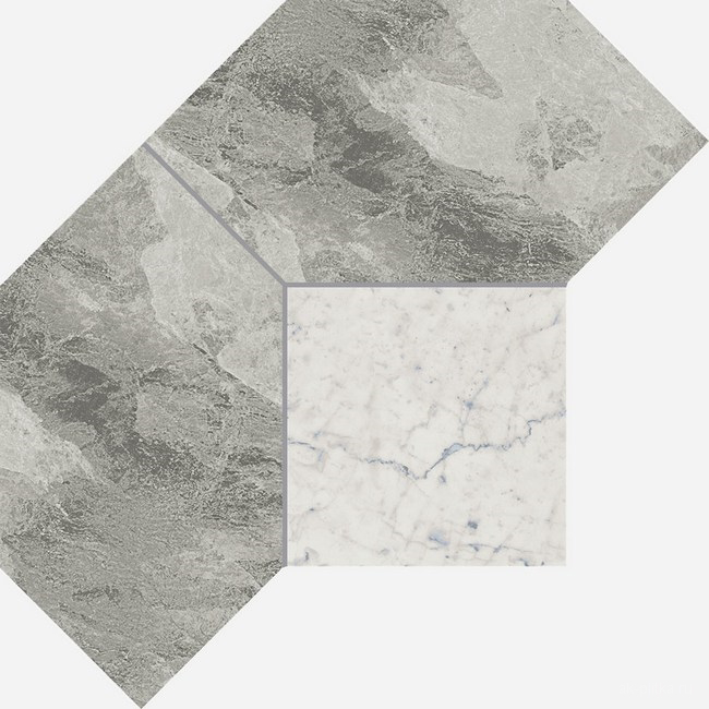Silver Mosaico Polygon Lux 28,5x21