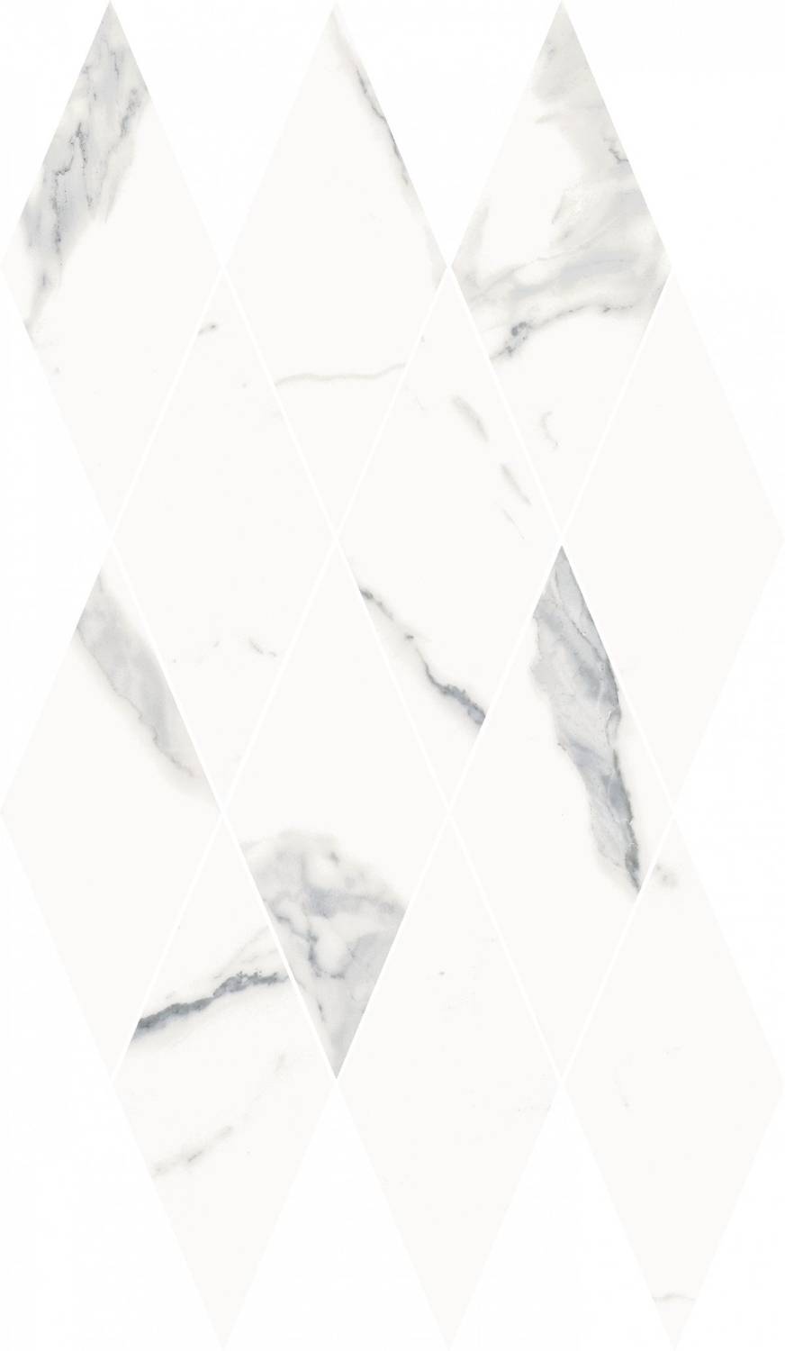 Statuario White Mosaico Diamond 28x48
