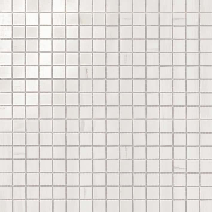 Bianco Dolomite Mosaico Lappato 30x30
