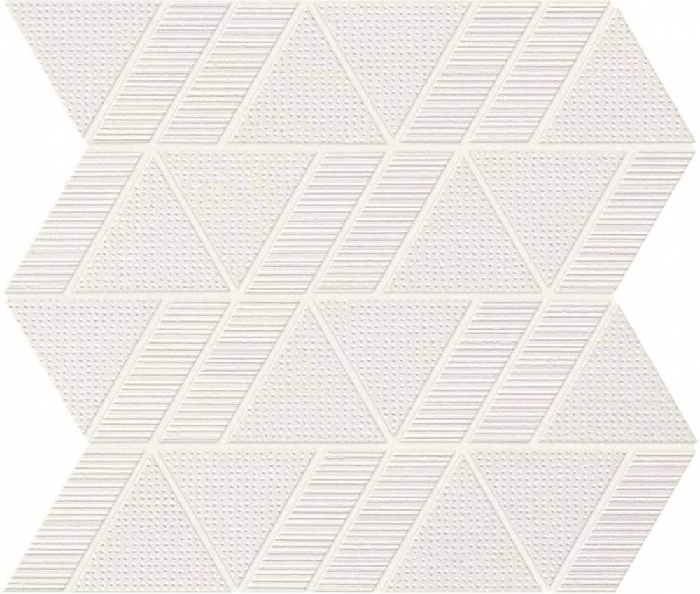 White Mosaico Triangle 31,5x30,5