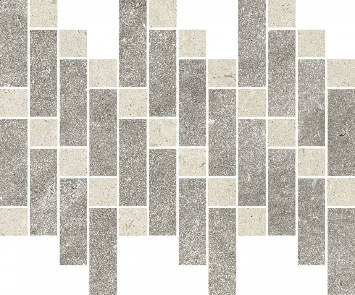 Stone Grey Mosaico Heritage Nat Ret 37.9x31.6