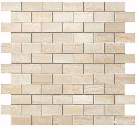 Ivory Chiffon Brick Mosaic 30,5x30,5