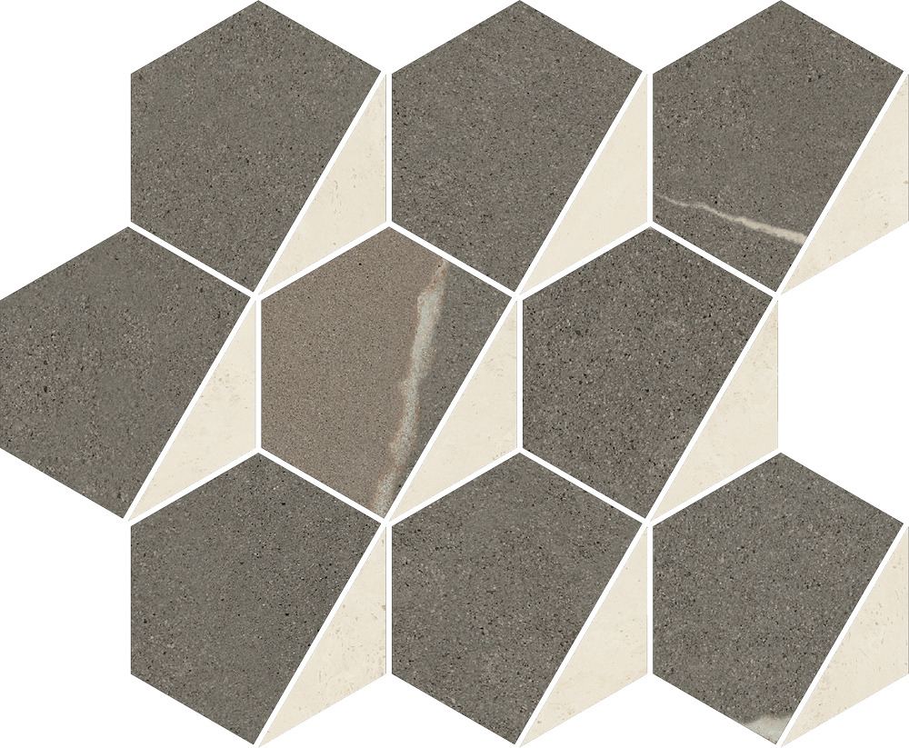 Mosaico Hexagon Warm 25,4x31