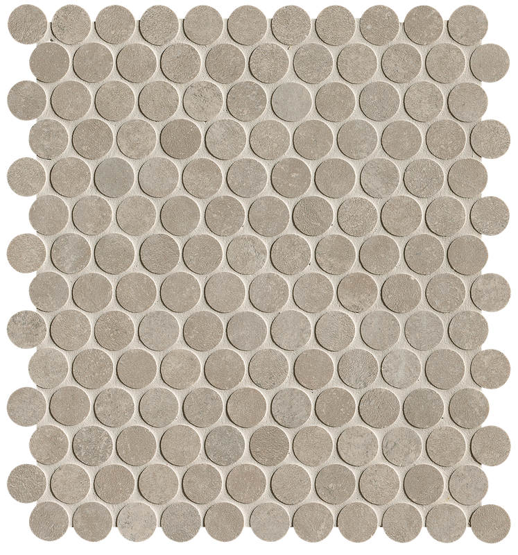 Grey Gres Round Mosaico Matt 29,5x35