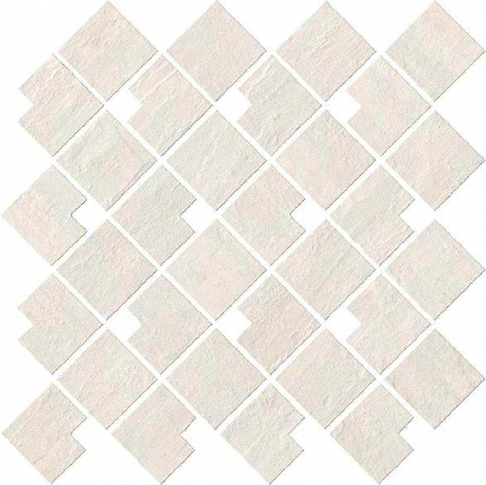 White Block Mosaico 28x28