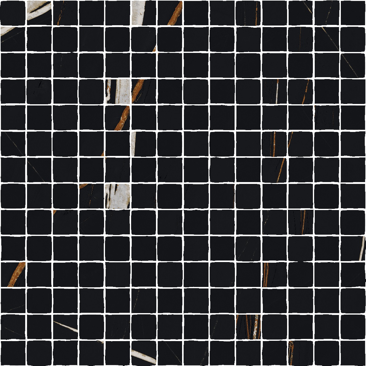 Sahara Noir Mosaico Split Cerato 30x30