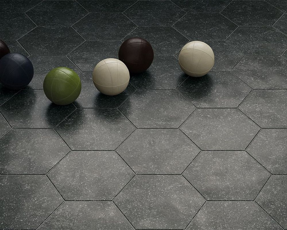 Hexagon Black 25,4x29,2