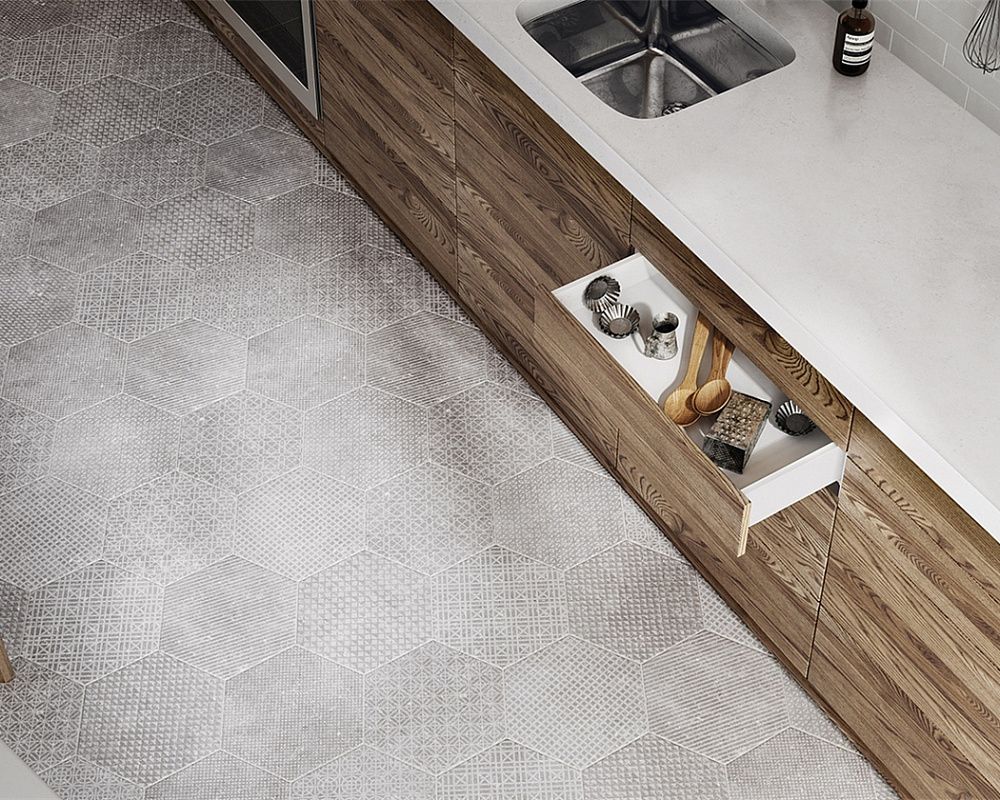 Hexagon Black 25,4x29,2