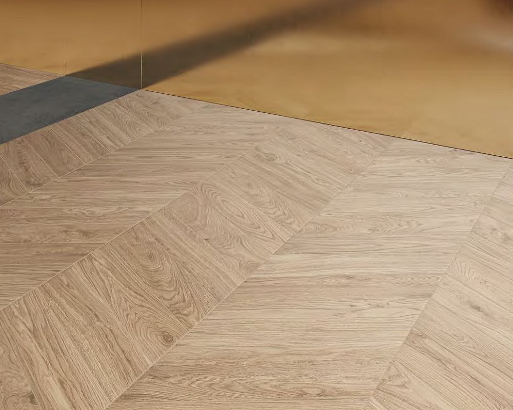 Chevron Ecru 11x54