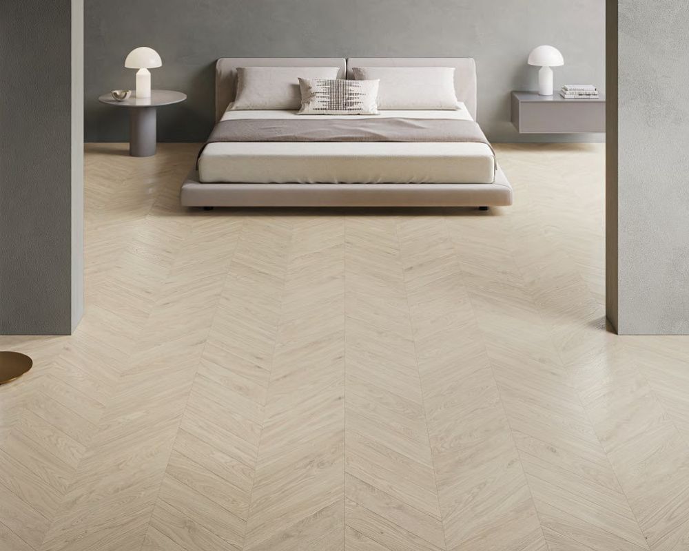 Chevron Ecru 11x54