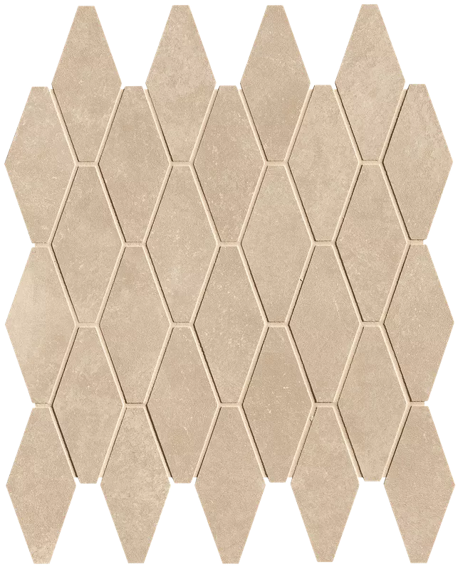 Beige Gres Rombi Mosaico Matt 31x35,5