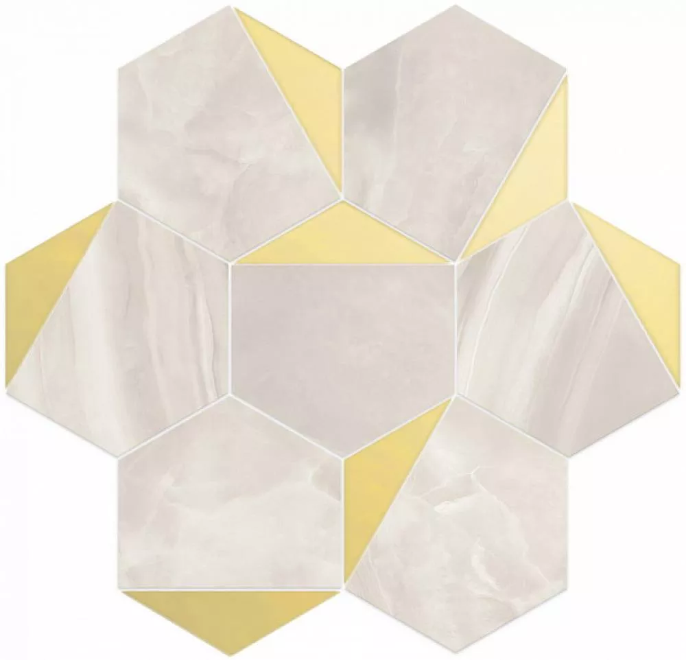 ESAGONA TRIANGOLI ORO LUSSO 30X28