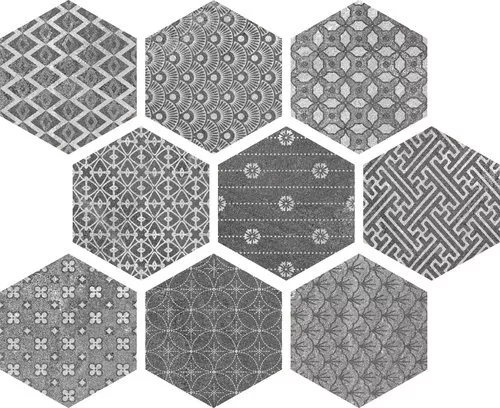 Hexagon Kendo Mix Grey 23x26