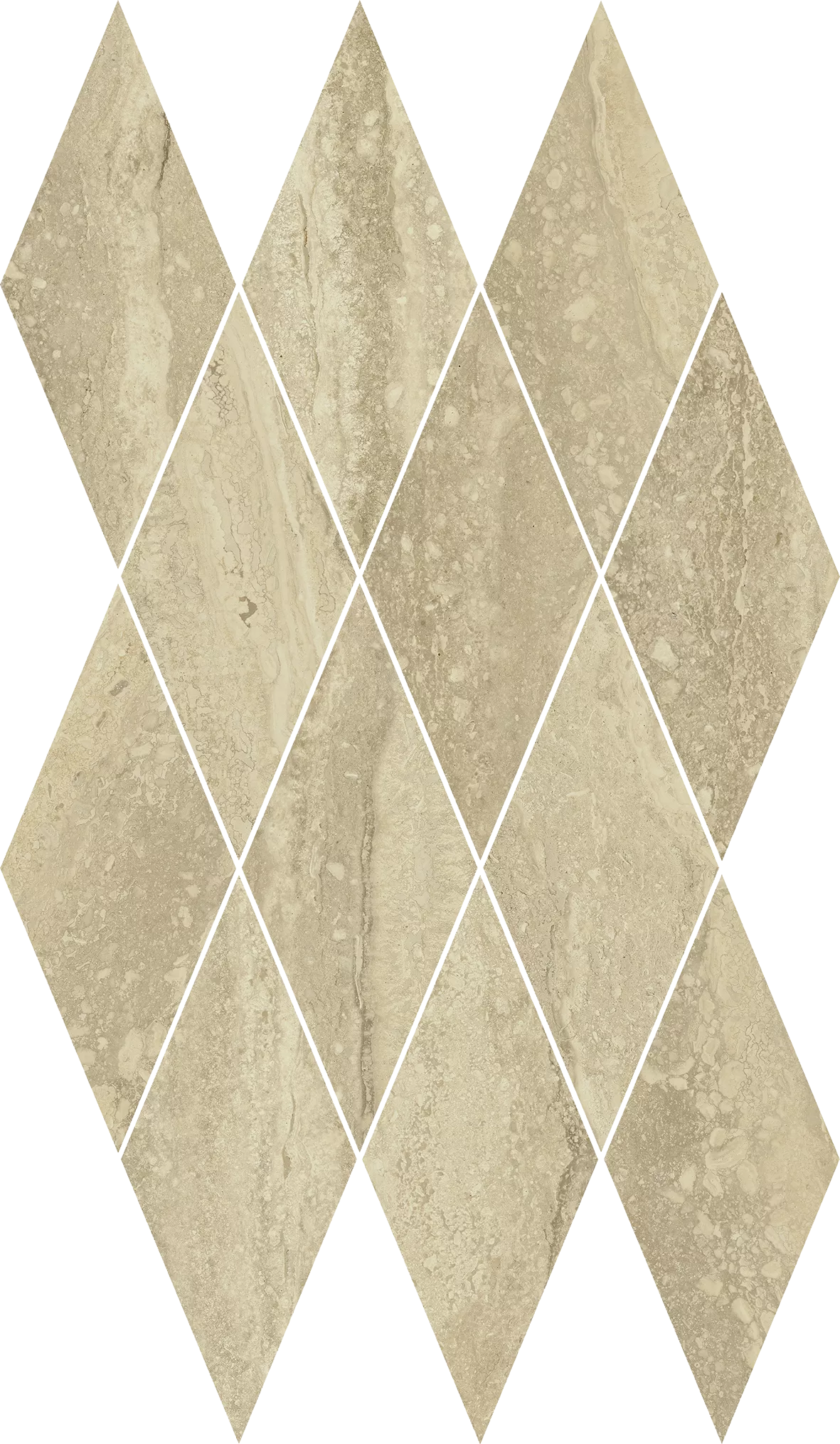 Travertino Romano Mosaico Diamond 28x48