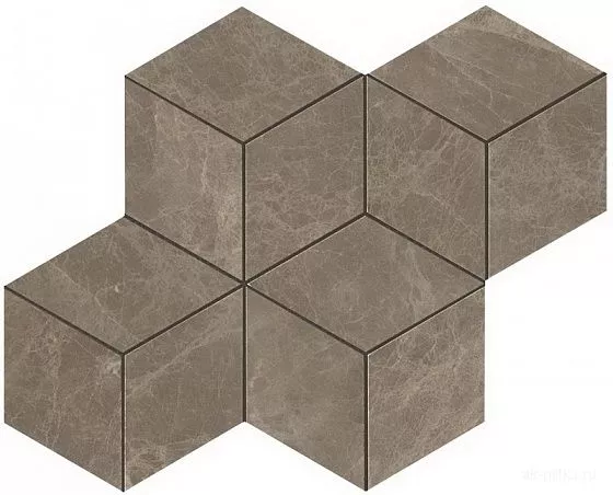 Mosaico Esagono Gris Supreme Lapp 35x30