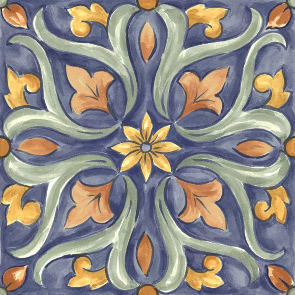 Decoro Maiolica Tappeto 4 Glossy 20x20 RT