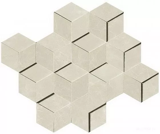 Imperial White Mosaico 3D 30,5x26,4