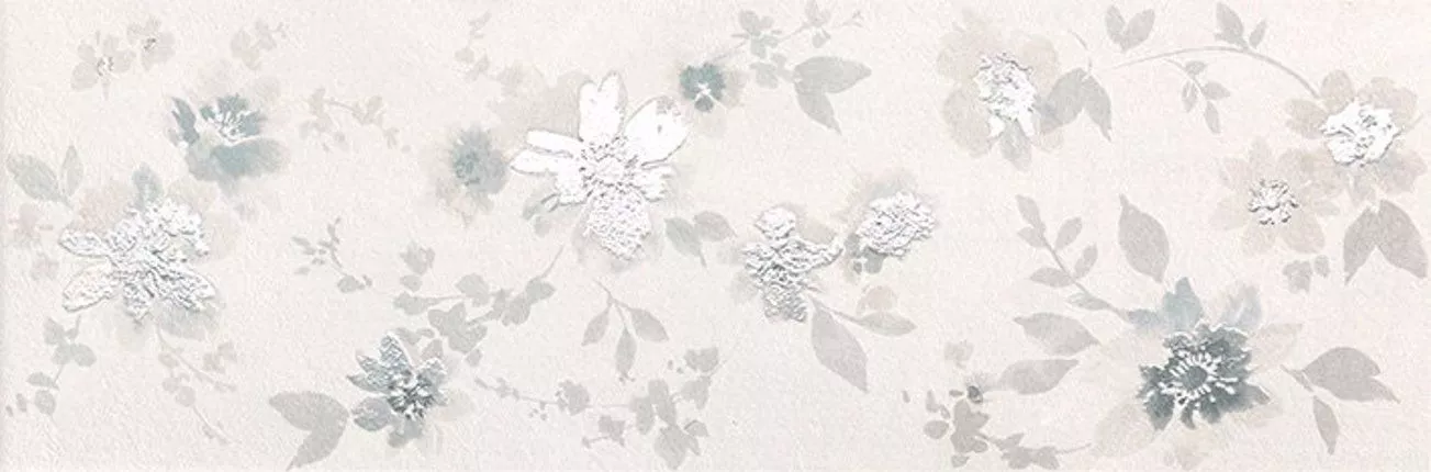 FLOWER WHITE 25x75
