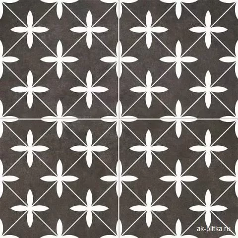 Poole Black 45x45