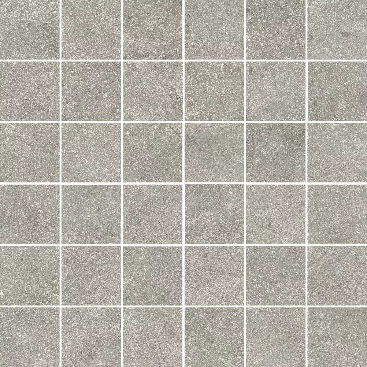 Stone Grey Mosaico Nat Ret 30x30