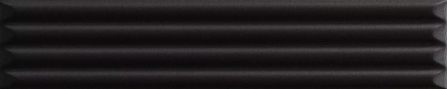 Black Cannettato Matte 25x5