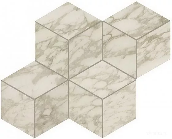 Mosaico Esagono Royal Calacatta Lapp 35x30