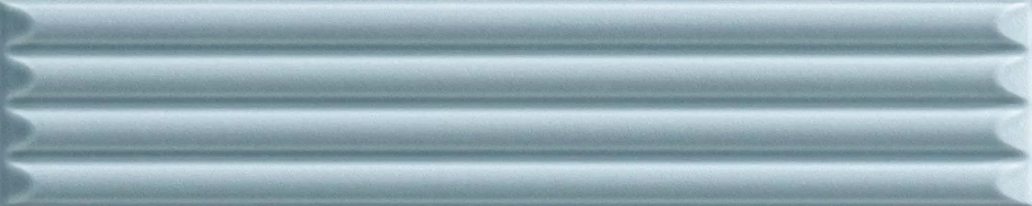 Blue Cannettato Matte 25x5