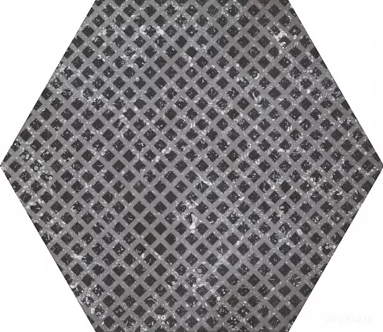 Hexagon Melange Black 25,4x29,2