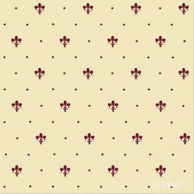 Giglio Bordeaux su Crema 20x20