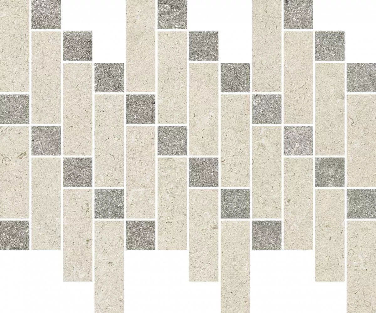 Stone White Mosaico Heritage Nat Ret 37.9x31.6